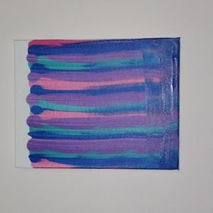 Abstract Cotton Candy Painting